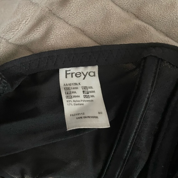 Freya AA1012 Underwire Unlined Lace Sheer T-shirt Bra US Size 38I UK (36L USA) - Picture 3 of 3